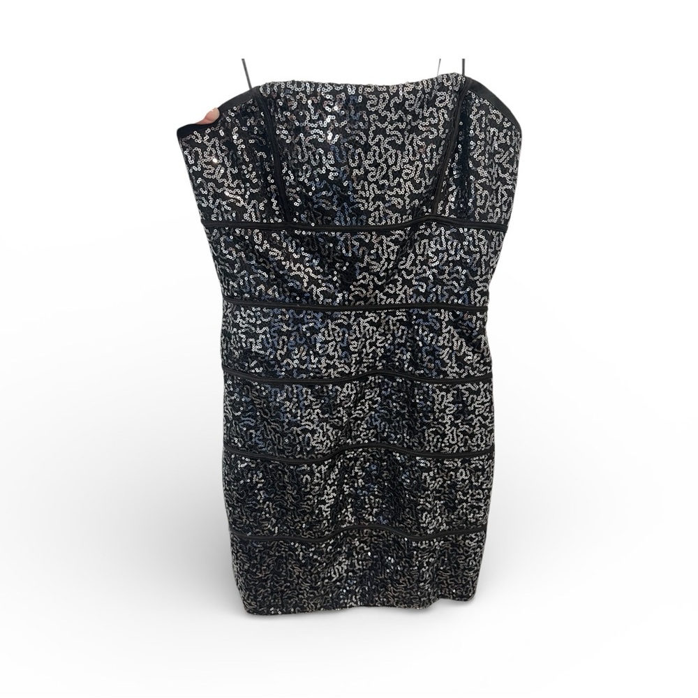 SOLD on FB - BCBG Black Sequin Women's Dress